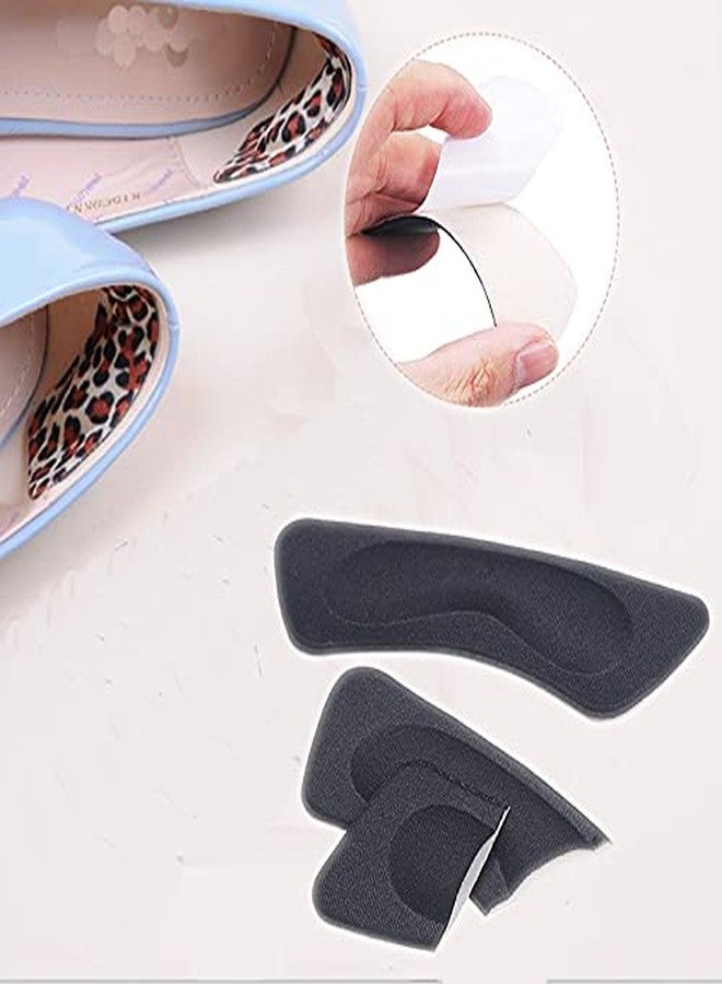 Dr.Pedi Heel Pads 6 Pairs Shoe Inserts Women Grips Liner Self-Adhesive Shoe Heel Protector Pads Foot Care(Black) - Image 2